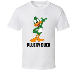 Plucky Duck Cartoon Character Fan T Shirt Plucky Duck Cartoon Character Fan T Shirt