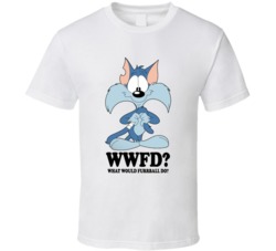 What Would Furrball Wwjd Cartoon Character Fan T Shirt What Would Furrball Wwjd Cartoon Character Fan T Shirt