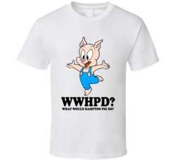 What Would Hampton Pig Do Wwjd Cartoon Character Fan T Shirt What Would Hampton Pig Do Wwjd Cartoon Character Fan T Shirt