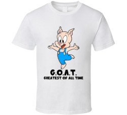 Hampton Pig Greatest Of All Time Goat Cartoon Character Fan T Shirt Hampton Pig Greatest Of All Time Goat Cartoon Character Fan T Shirt