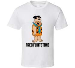 Fred Flintstone Cartoon Character The Flintstones Fan T Shirt Fred Flintstone Cartoon Character The Flintstones Fan T Shirt