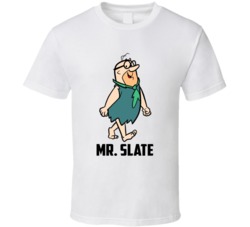 Mr Slate Cartoon Character The Flintstones Fan T Shirt Mr Slate Cartoon Character The Flintstones Fan T Shirt