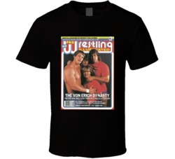 Wrestling Magazine Cover August 1985 Fan T Shirt Wrestling Magazine Cover August 1985 Fan T Shirt