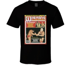 Wrestling Magazine Cover February 1981 Fan T Shirt Wrestling Magazine Cover February 1981 Fan T Shirt
