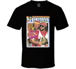 Wrestling Magazine Cover August 1988 Fan T Shirt Wrestling Magazine Cover August 1988 Fan T Shirt