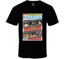 Wrestling Magazine Cover March 1987 Fan T Shirt Wrestling Magazine Cover March 1987 Fan T Shirt