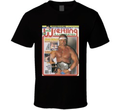 Wrestling Magazine Cover August 1989 Fan T Shirt Wrestling Magazine Cover August 1989 Fan T Shirt