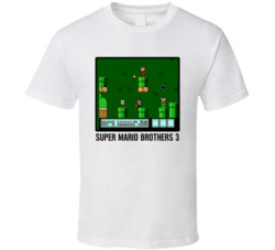 Super Mario Brothers 3 Video Game Classic Retro Fan T Shirt Super Mario Brothers 3 Video Game Classic Retro Fan T Shirt