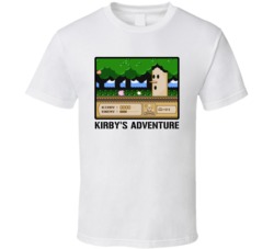 Kirby's Adventure Video Game Classic Retro Fan T Shirt Kirby's Adventure Video Game Classic Retro Fan T Shirt