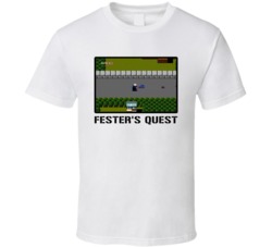 Fester's Quest Video Game Classic Retro Fan T Shirt Fester's Quest Video Game Classic Retro Fan T Shirt