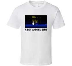 A Boy And His Blob Video Game Classic Retro Fan T Shirt