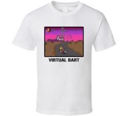 Virtual Bart Video Game Classic Retro Fan T Shirt
