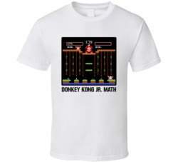 Donkey Kong Jr Math Video Game Classic Retro Fan T Shirt