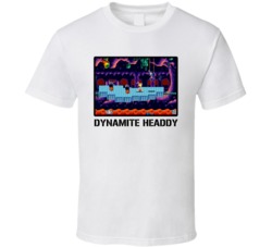 Dynamite Headdy Video Game Classic Retro Fan T Shirt