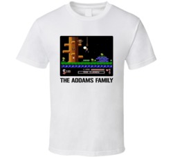 The Addams Family Video Game Classic Retro Fan T Shirt