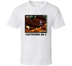 Earthworm Jim 2 Video Game Classic Retro Fan T Shirt Earthworm Jim 2 Video Game Classic Retro Fan T Shirt
