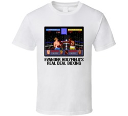 Evander Holyfield's Boxing Video Game Classic Retro Fan T Shirt Evander Holyfield's Boxing Video Game Classic Retro Fan T Shirt