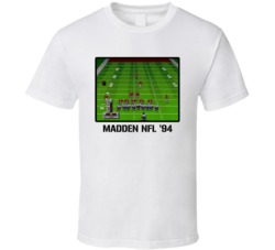 Madden Nfl 94 Video Game Classic Retro Fan T Shirt Madden Nfl 94 Video Game Classic Retro Fan T Shirt
