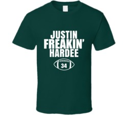 Justin Freakin Hardee Football Sports Star Fan T Shirt Justin Freakin Hardee Football Sports Star Fan T Shirt