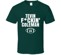 Tevin Fckin Coleman Football Sports Star Fan T Shirt Tevin Fckin Coleman Football Sports Star Fan T Shirt
