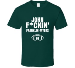 John Fckin Franklin-myers Football Sports Star Fan T Shirt John Fckin Franklin-myers Football Sports Star Fan T Shirt