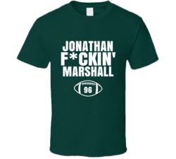 Jonathan Fckin Marshall Football Sports Star Fan T Shirt Jonathan Fckin Marshall Football Sports Star Fan T Shirt