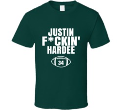 Justin Fckin Hardee Football Sports Star Fan T Shirt Justin Fckin Hardee Football Sports Star Fan T Shirt