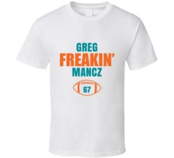 Greg Freakin Mancz Football Sports Star Fan T Shirt Greg Freakin Mancz Football Sports Star Fan T Shirt