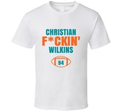 Christian Fckin Wilkins Football Sports Star Fan T Shirt Christian Fckin Wilkins Football Sports Star Fan T Shirt