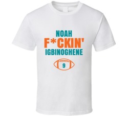 Noah Fckin Igbinoghene Football Sports Star Fan T Shirt Noah Fckin Igbinoghene Football Sports Star Fan T Shirt