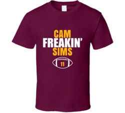 Cam Freakin Sims Football Sports Star Fan T Shirt Cam Freakin Sims Football Sports Star Fan T Shirt