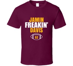 Jamin Freakin Davis Football Sports Star Fan T Shirt Jamin Freakin Davis Football Sports Star Fan T Shirt