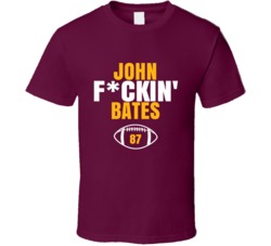 John Fckin Bates Football Sports Star Fan T Shirt John Fckin Bates Football Sports Star Fan T Shirt