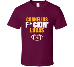 Cornelius Fckin Lucas Football Sports Star Fan T Shirt Cornelius Fckin Lucas Football Sports Star Fan T Shirt