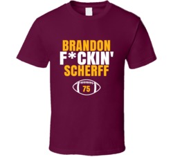 Brandon Fckin Scherff Football Sports Star Fan T Shirt Brandon Fckin Scherff Football Sports Star Fan T Shirt