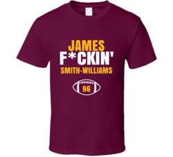 James Fckin Smith-williams Football Sports Star Fan T Shirt James Fckin Smith-williams Football Sports Star Fan T Shirt