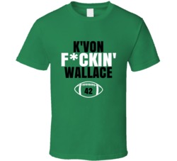 K'von Fckin Wallace Football Sports Star Fan T Shirt