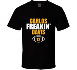 Carlos Freakin Davis Football Sports Star Fan T Shirt