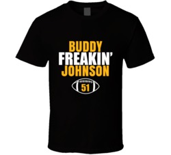 Buddy Freakin Johnson Football Sports Star Fan T Shirt