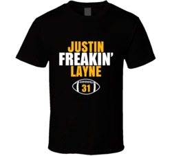 Justin Freakin Layne Football Sports Star Fan T Shirt Justin Freakin Layne Football Sports Star Fan T Shirt