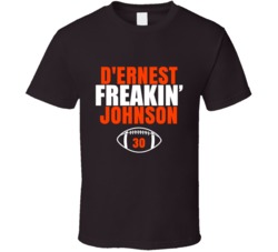 D'ernest Freakin Johnson Football Sports Star Fan T Shirt D'ernest Freakin Johnson Football Sports Star Fan T Shirt