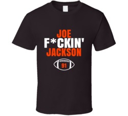 Joe Fckin Jackson Football Sports Star Fan T Shirt Joe Fckin Jackson Football Sports Star Fan T Shirt