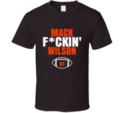 Mack Fckin Wilson Football Sports Star Fan T Shirt