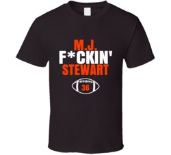 Mj Fckin Stewart Football Sports Star Fan T Shirt