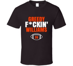 Greedy Fckin Williams Football Sports Star Fan T Shirt