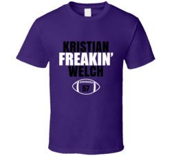 Kristian Freakin Welch Football Sports Star T Shirt Kristian Freakin Welch Football Sports Star T Shirt