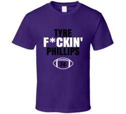 Tyre Fckin Phillips Football Sports Star T Shirt Tyre Fckin Phillips Football Sports Star T Shirt