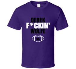 Derek Fckin Wolfe Football Sports Star T Shirt Derek Fckin Wolfe Football Sports Star T Shirt