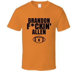Brandon Fckin Allen Football Sports Star Fan T Shirt Brandon Fckin Allen Football Sports Star Fan T Shirt