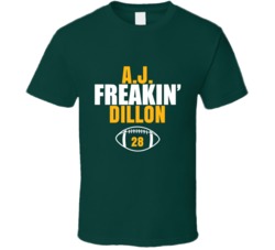 Aj Freakin Dillon Football Sports Star Fan T Shirt Aj Freakin Dillon Football Sports Star Fan T Shirt